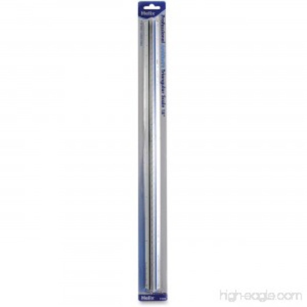 HELIX PROFESSIONAL ARCHITECT'S METAL TRIANGULAR SCALE 18 INCH/45CM